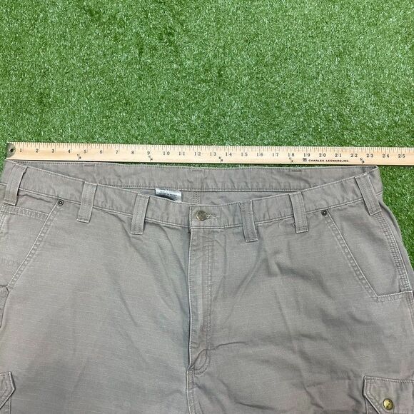 Carhartt Cargo Shorts Mens 50 Tan Relaxed Fit Rugged Flex Utility Work Pockets - Picture 6 of 7